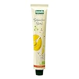 Byodo Bio Scharfer Senf Extra Scharf 100ml - 100% Bio-Zutaten, Frisch Vermahlene Senfkörner, Cremige Textur, Recycelte Aluminium-Tube, Perfekt für Dressings & Marinaden