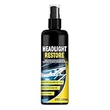 Scheinwerfer Reparatur Spray, 100ml Kratzentferner Scheinwerfer Politur, Frontscheinwerfer Reparatur Reiniger, Zur Von Scheinwerfervergilbung, Oxidation, Trübung Und Kratzern