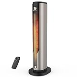 Badheizung, niedriger Energieverbrauch 2000 W, leiser Keramik-Heizkörper von 60 cm, Überhitzungs- und Kippschutz, 70°-Oszillation, 3 Modi, 12-Stunden-Timer