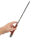 ZWEquipint Mini-Reise-Angelrute, 1,2–1,8 m, ultrakompakt, tragbar, Kohlefaser, für Rucksackreisen und Wandern, leicht, mit 3 Längenoptionen (1,5 m)