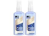 Schwarzkopf Blonde Aufheller S1 Stufe 3 (2x 125 ml), Aufhellspray zum Haare aufhellen um bis zu 2 Stufen für eine strahlende, sonnengeküsste blonde Haarfarbe, Formel mit Argan-Öl