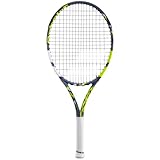 Babolat - Tennisschläger für Kinder Aero Jr 25 S Cv - Leichter Aluminium-Schläger für Kindergröße 140-150 cm - Mit abgestimmter Griffgröße für kleine Hände - 16x18 Saitenbett für Bälle mit Spin