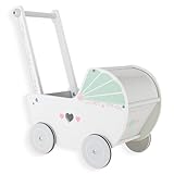 Lauflernwagen Aus Holz Für Kinder Lauflernhilfe Spaß Babys für 1 Jahr alt und oben, Kleinkind Einkaufswagen Push Spielzeug für Jungen Mädchen