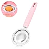 Eiertrenner Edelstahl Eigelbtrenner Eidotter Trenner mit Griffen, Eidottertrenner, Spülmaschinenfreundlich, Backwerkzeug Egg Separator für Küche Bäckerei(Rosa)