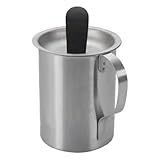 Saucentopf/Heftpinsel-Set – Edelstahl-Hefttopf mit hitzebeständiger Bürste | BBQ Gadgets Grillzubehör zum Grillen, Räuchern, Braten, Kochen in der Küche, Picknick im Freien