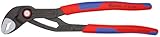 KNIPEX Cobra QuickSet Hightech-Wasserpumpenzange auf SB-Karte mit schlanken Mehrkomponenten-Hüllen 250 mm, 87 22 250 SB