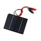 Solarpanel, 12 V, 5 W, tragbare Mini-Solarzellen, DIY Polysilizium-Solarzelle, 115 x 90 mm, Solarmodul-Strom für Solarenergie, Heimwerker, wissenschaftliche Projekte – Spielzeug (1 Stück)
