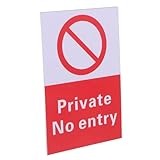 Alipis No Entrance Warning Sign Selbstklebendes Verbotsschild für Innenräume Sicheres Betreten Verhindern Deutliche zur Unfallverhütung