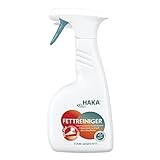 HAKA Fettreiniger I 500ml I Küchenreiniger Fettlöser-Spray I Reinigt hartnäckige Fettverschmutzungen umweltfreundlich und materialschonend