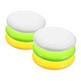 DECOMELODY 6 Stück Teiliges Discgolf Scheiben für Einsteiger und Profis Tragbare Outdoor Golf Discs in Weiß Gelb und Grün Inklusive Putter Midrange und Driver für Präzises Spiel und Training