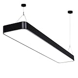Pendelleuchten, Moderne rechteckige LED-Pendelleuchte im nordischen Stil, minimalistisch, für Billardtisch, höhenverstellbar, Leuchte für Billardzimmer, Esszimmer, Büro, Fitnessstudio