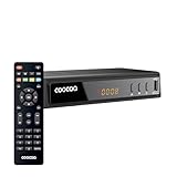 COOCAA - Digitaler HD-Kabelempfänger HDC2530 - TV Receiver für Full HD-Fernsehen - mit Display - Dolby Audio - inklusive HDMI-Kabel - USB & SCART-Anschlüsse - Benutzerfreundliches Menü - schwarz