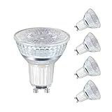 Linkind GU10 Lampe 35W Classic Glas, 2.4W LED Spot ersetzt 35 Watt, 230LM, 2700 Kelvin Warmweiß MR16 Energiesparlampe GU10 Reflektor mit 36° Abstrahlwinkel, nicht dimmbar, 5 Stück