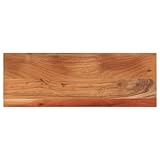 vidaXL Tischplatte, Holzplatte Rechteckig, Massivholzplatte für Bartisch Beistelltisch Esstisch, Ersatztischplatte, 80x40x2,5cm Massivholz Akazie