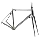 QAZXDRFG 47 50 53 cm Cr-Mo-Stahlrahmen 700C Rennrad-Rahmenset Schnellspanner 100/130 mm C-Bremse Fahrradrahmen BSA BB68 mm (50 cm)