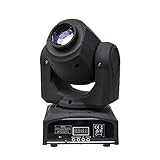 YQVEOT Partylicht DJ Licht 8 Muster Moving Head Licht 30W LED Beam Projektor 512 Steuerung DJ Disco Party Hochzeit Fiesta Ausgefallener Bühnenbeleuchtungseffekt