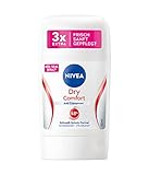 NIVEA Dry Comfort Deo Stick (50 ml), Anti-Transpirant für ein trockenes Hautgefühl, Deodorant mit 48h Schweiß-Schutz-Formel und 2 antibakteriellen Wirkstoffen