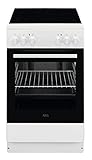 AEG CCB50080BW 50 cm Standherd mit Glaskeramik-Kochfeld / Grillfunktion / A