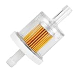 Benzinfilter 8mm Anschluss Kraftstofffilter glasklar transparent für Motorrad Boot Moped Rasenmäher