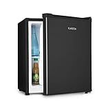 Klarstein Snoopy Eco - Mini-Kühlschrank mit Gefrierfach, 46 Liter Fassungsvermögen, 4 Liter Gefrierfach, 41dB leise, stromsparend, schwarz
