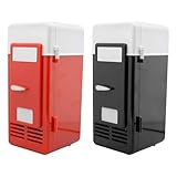 Persönliche Dosen - Retro Kompakt-Gefrierschrank, USB-Getränkewärmer, tragbare Getränke-Aufbewahrung, Miniatur Kühlschrank Box mit modernem und niedlichem Design | Gefrierfach