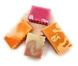 NEU !! die 'Fruchtigen' Seifen 4 er Set, Duschbutter Waldhimbere, Apfelgarten Seifen Fresh Mango, Orange 180g