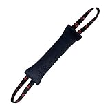 Beisswurst fr Hunde, 30 cm K9 Training Hundespielzeug mit Zwei Schlaufen, 6,9 cm Breite, Beiwurst Hund zum Hundetraining, Apportieren, K9, Tauziehen und Zerrspiele