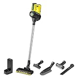 Kärcher Akku-Staubsauger VC 7 Cordless yourMax, 2 Saugstufen, Laufzeit: bis zu 60 min., Staubsensor, Gewicht: 2,3 kg, 25,2 V Akku, Wandhalterung mit Ladefunktion, LED-Bodendüse, Fugendüse, Staubbürste