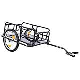 Faltbarer Fahrrad-Lastenanhänger mit Reflektoren, vielseitige Transportlösung für Gepäck und Werkzeug