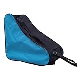 Ronyme Rollschuhtasche, Tasche für Eislaufschuhe, große Kapazität, dreieckige Tasche, Skate-Tragetasche, Eislauftasche für Eishockey, Skate für Kinder, Blau