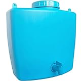 4Big.fun Wasserspender 9 L mit Wasserhahn Camping Gartenhaus Datscha Rukomojnik Kanister blau