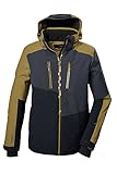 killtec Herren Skijacke/Funktionsjacke mit abzippbarer Kapuze und Schneefang KSW 70 MN SKI JCKT, blasses oliv, XXL, 41957-000