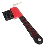 Toddmomy Grip Hufkratzer mit Bürste Ergonomisches Pferdepflege Tool für Effektive Hufreinigung Farbe Zufällig Zufällige Farbe Zufällige Farbe