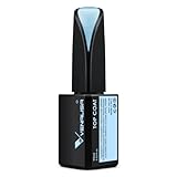 VENALISA 15ml Überlack Top Coat gel uv High Gloss Gel Nagellack Long Lasting No Wipe Tempered Top Coat Soak Off UV LED Nail Gel Polish Nail Art Starter Manicure Salon DIY at Home, 0.53 OZ
