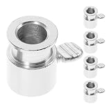 SEWACC 5 Stück Grillgabel Begrenzungsset aus Eisen Drehbare BBQ Spießbegrenzungshülsen Wiederverwendbar und Stabil für Hähnchengrill Einfach zu Reinigen Grillzubehör für Gartenpartys