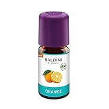 Baldini Orangenöl Bio - 100% naturreines ätherisches Bio Orangen Öl Aroma aus Italien - Lebensmittel-zertifiziert - 10 ml