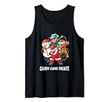 Weihnachtsfeiertag, niedlicher Weihnachtsmann, Elfen, Schneemann, Lebkuchenliebe Tank Top