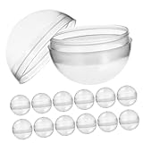 Warmhm 1 Satz Gacha-Schale Überraschen Sie Leere Kugel Actionfiguren Spielzeugball Klare Runde Kapsel Kapseln Für Kinderpartygeschenke Befüllbarer Ball Plastik Transparent 100st