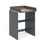 Vicco Waschmaschinenschrank Anthrazit/Goldkraft Eiche Viktor 68x88x60 cm - Badezimmerschrank für die Waschmaschine, Praktische Wickelauflage in ergonomischer Höhe für rückenschonendes Wickeln