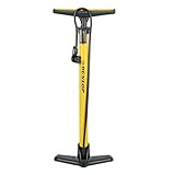 Dunlop Fahrradpumpe - Luftpumpe Fahrrad für Dunlop-, Schrader- und Französisches Ventil - Standluftpumpe inkl. Adapter für Wasserspielzeug und Bälle - Roller- und Autoreifen
