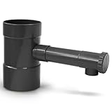YourCasa Regensammler Absperrhahn - Verbinde Fallrohr 100mm DN100 und Regentonne Fallrohr Regensammler Regenwassersammler Regenrinnen Ablauf