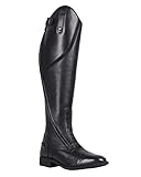 QHP Eleganter Damen Leder-Reitstiefel Tamar Adult weit (schwarz, numeric_38)