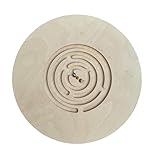 GOODEX Balanceboard für Kinder und Erwachsene Balancierbrett mit Kugellabyrinth Balancierboard Wackelbrett Therapiekreisel Gleichgewichtstrainer 100% ECO (Birke, Rund)