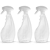 SPRAYZ Sprühflasche - Leere Sprühflaschen zum Befüllen mit Wasser, Ideale Friseursprühflaschen mit feiner Düse und transparentem Design, zum Bügeln, Reinigen und für Pflanzen (3-Pack)