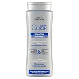 Joanna Ultra Color - Shampoo für Silber- und Platin-Farben - Stärkendes revitalisierendes Haar-Shampoo - Haarpflege & Glanz - Neutralisiert gelblichen Farbton - Shampoo für glanzloses Haar - 400 ml