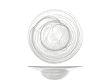 H&H 7627423 Pastateller Alabaster, Glas, Weiß, 23,5 cm, Glas