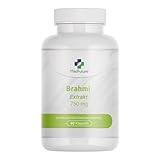 Brahmi Bacopa monnieri Extrakt – 750 mg – 60 Kapseln – 50 % Bacoside – Hochdosiertes Bacopa – Brahmi Kapseln – Premium Nahrungsergänzungsmittel