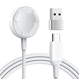 CAVN Ladestation Kompatibel mit Apple Watch Ladekabel iWatch Ladegerät, 100cm USB C & USB A Tragbares Kabelloses Magnetisches Kabel Cable Kompatibel mit iWatch Series 9 8 7 6 5 4 3 & Ultra 2