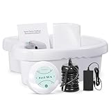 VnioLife Ionen Fußbad, Detox Fussbad, Elektrolyse Fußbad Entgiftung, Ion Foot Bath, Ionisches Fussbad Zum Entgiften Salon-Arrays für den Heimgebrauch mit Wassersack (Mit Becken)