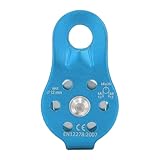 Xianghaoshun Kletterseilrolle, Aluminium-Rettungsrolle, Einzelrolle, 20 kN, feste Augenrolle für Überleben im Freien, hohe Festigkeit für hohe Höhen